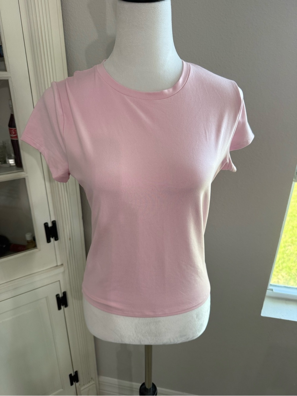 Hollister Light Pink Short Sleeve Crew Tee